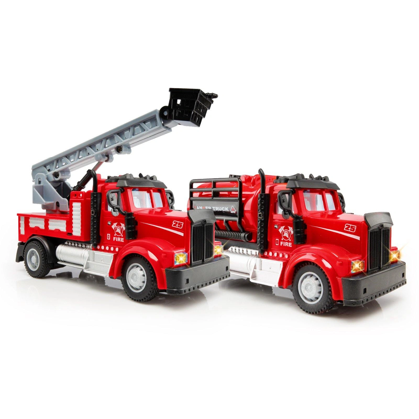 2-in-1 Mini Firefighter Trucks